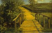 Dankvart Dreyer Bridge over a Stream in Assens on Funen oil painting artist